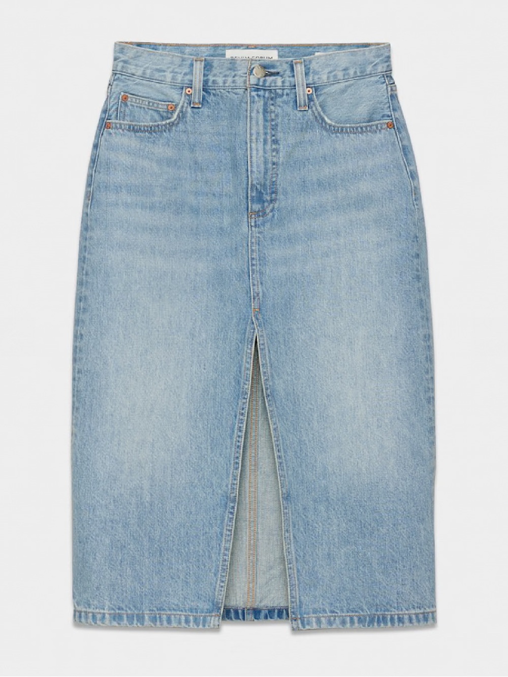 Aritzia 90’s Halle Midi Denim skirt